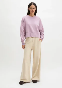 Sweatshirt relaxed mit recycelter Baumwolle