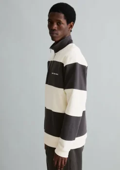 Sweat-Troyer relaxed mit Cut-&-Sew-Blockstreifen