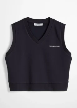 Sweat-V-Neck-Pullunder regular aus Organic Cotton