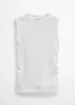 Tanktop regular aus elastischem Rippjersey