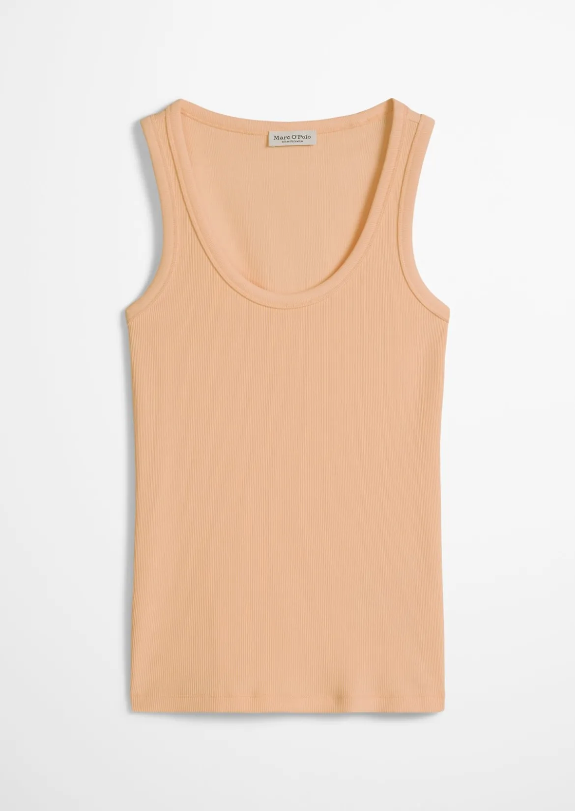 Tanktop regular aus elastischem Rippjersey