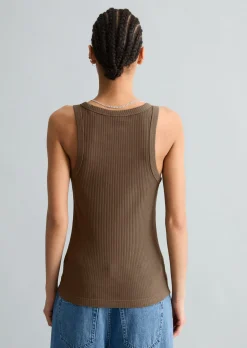 Tanktop regular aus Organic-Cotton-Rib-Jersey