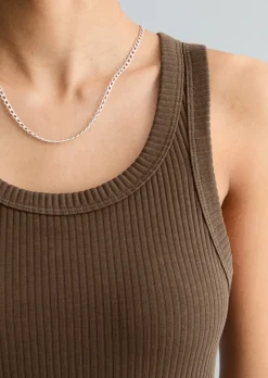 Tanktop regular aus Organic-Cotton-Rib-Jersey