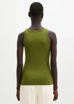 Tanktop regular aus Organic-Cotton-Rib-Jersey