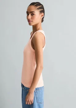 Tanktop regular aus Organic-Cotton-Rib-Jersey