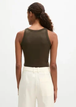 Tanktop regular aus Organic-Cotton-Rib-Jersey
