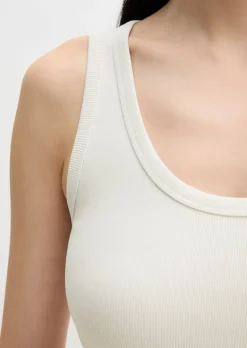 Tanktop slim aus Bio-Baumwoll-Stretch-Jersey