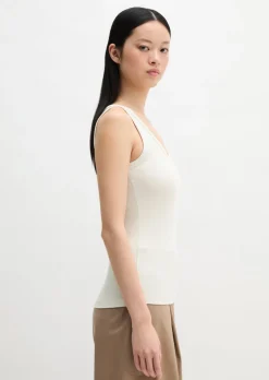 Tanktop slim aus Bio-Baumwoll-Stretch-Jersey