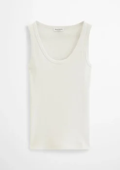 Tanktop slim aus Bio-Baumwoll-Stretch-Jersey