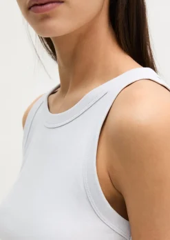 Tanktop slim aus Organic-Cotton-Rib-Jersey