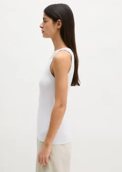 Tanktop slim aus Organic-Cotton-Rib-Jersey