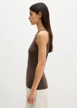 Tanktop slim aus Organic-Cotton-Rib-Jersey