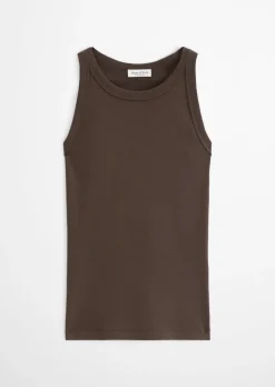 Tanktop slim aus Organic-Cotton-Rib-Jersey