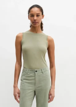 Tanktop slim aus Rippjersey