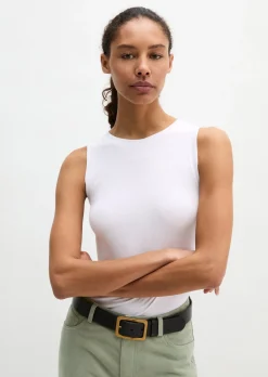 Tanktop slim aus Rippjersey
