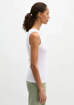 Tanktop slim aus Rippjersey