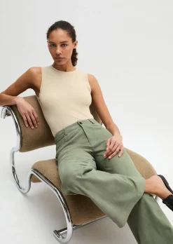 Tanktop slim aus Rippjersey