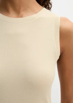 Tanktop slim aus Rippjersey