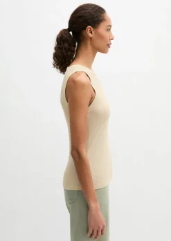 Tanktop slim aus Rippjersey