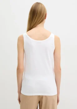 Tanktop slim aus Stretch Single Jersey