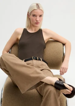 Tanktop slim mit Ringer-Rücken