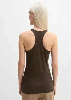 Tanktop slim mit Ringer-Rücken