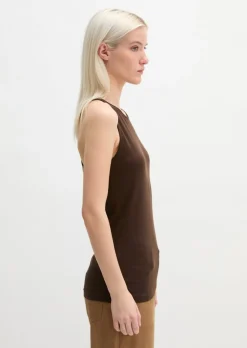 Tanktop slim mit Ringer-Rücken