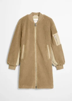 Teddymantel im Blouson-Stil relaxed aus weichem Curly-Plüsch