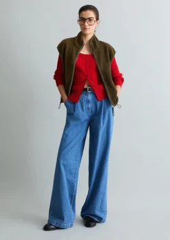 Teddyweste relaxed aus recyceltem Polyester