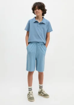 TEENS-BOYS Frottee-Bermuda aus reiner Bio-Baumwolle