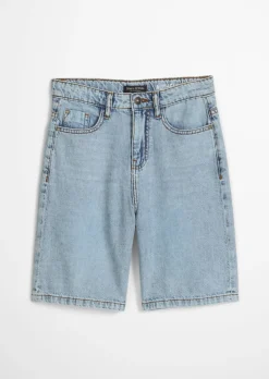 TEENS-BOYS Jeansbermuda aus weichem Bio-Baumwoll-Denim
