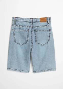 TEENS-BOYS Jeansbermuda aus weichem Bio-Baumwoll-Denim