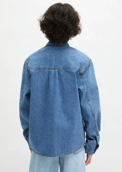 TEENS-BOYS Jeans-Overshirt aus Bio-Baumwoll-Denim