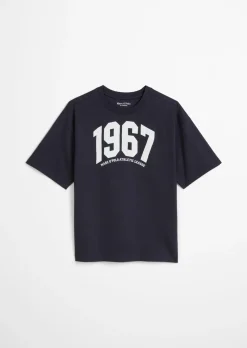 TEENS-BOYS T-Shirt mit kontrastfarbenem Brustprint