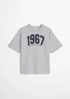 TEENS-BOYS T-Shirt mit kontrastfarbenem Brustprint