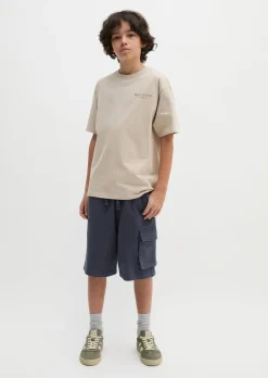TEENS-BOYS T-Shirt mit Logo-Rückenprint
