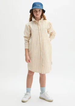 TEENS-GIRLS Hemdblusenkleid aus Leinen und Bio-Baumwolle