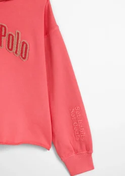 TEENS-GIRLS Hoodie mit flauschiger Logo-Applikation