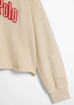 TEENS-GIRLS Hoodie mit flauschiger Logo-Applikation