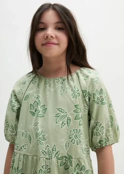 TEENS-GIRLS Stufenkleid aus reiner Bio-Baumwolle