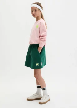 TEENS-GIRLS Sweatrock mit gelbem Tennisball-Highlight