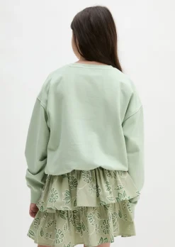 TEENS-GIRLS Sweatshirt mit Jerseyfutter und elastischem Saum