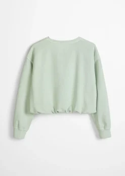 TEENS-GIRLS Sweatshirt mit Jerseyfutter und elastischem Saum