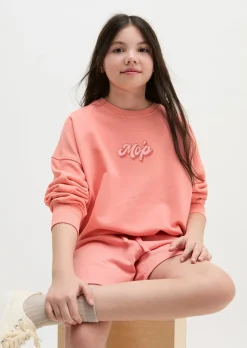 TEENS-GIRLS Sweatshirt mit Logoprint auf beiden Seiten