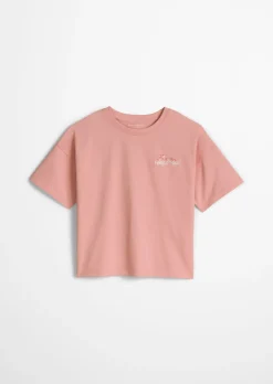 TEENS-GIRLS T-Shirt mit Logostickerei auf beiden Seiten