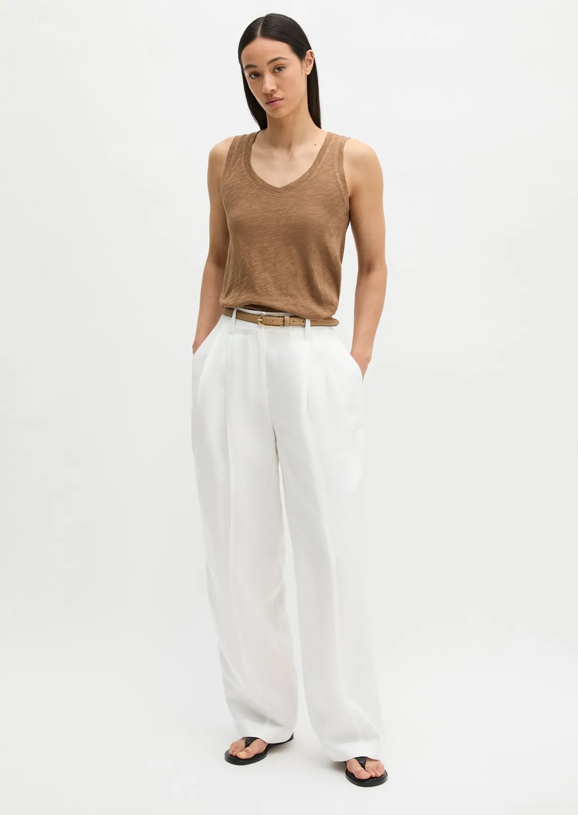 Top regular aus Slub-Jersey