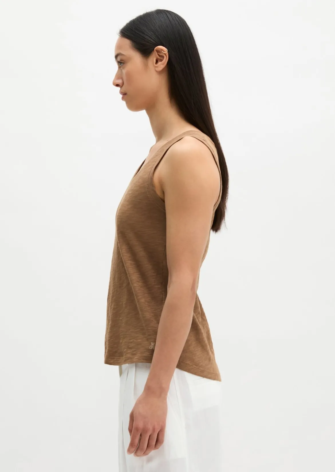 Top regular aus Slub-Jersey