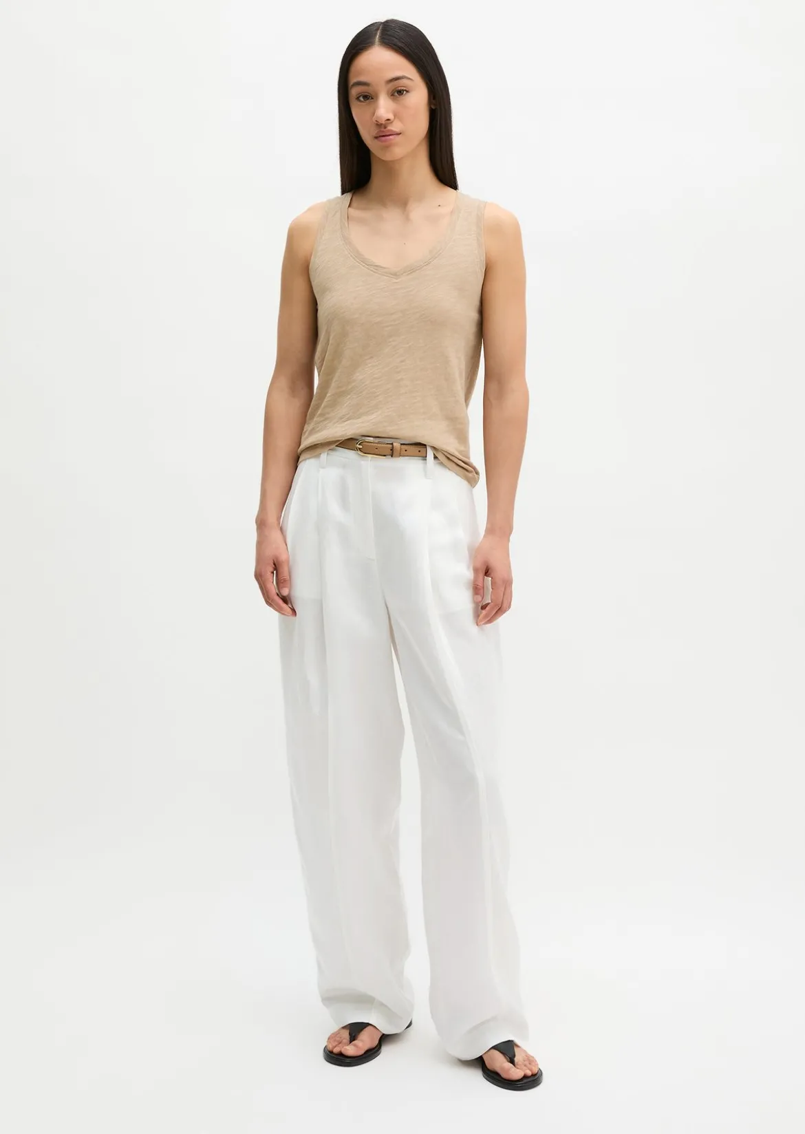 Top regular aus Slub-Jersey