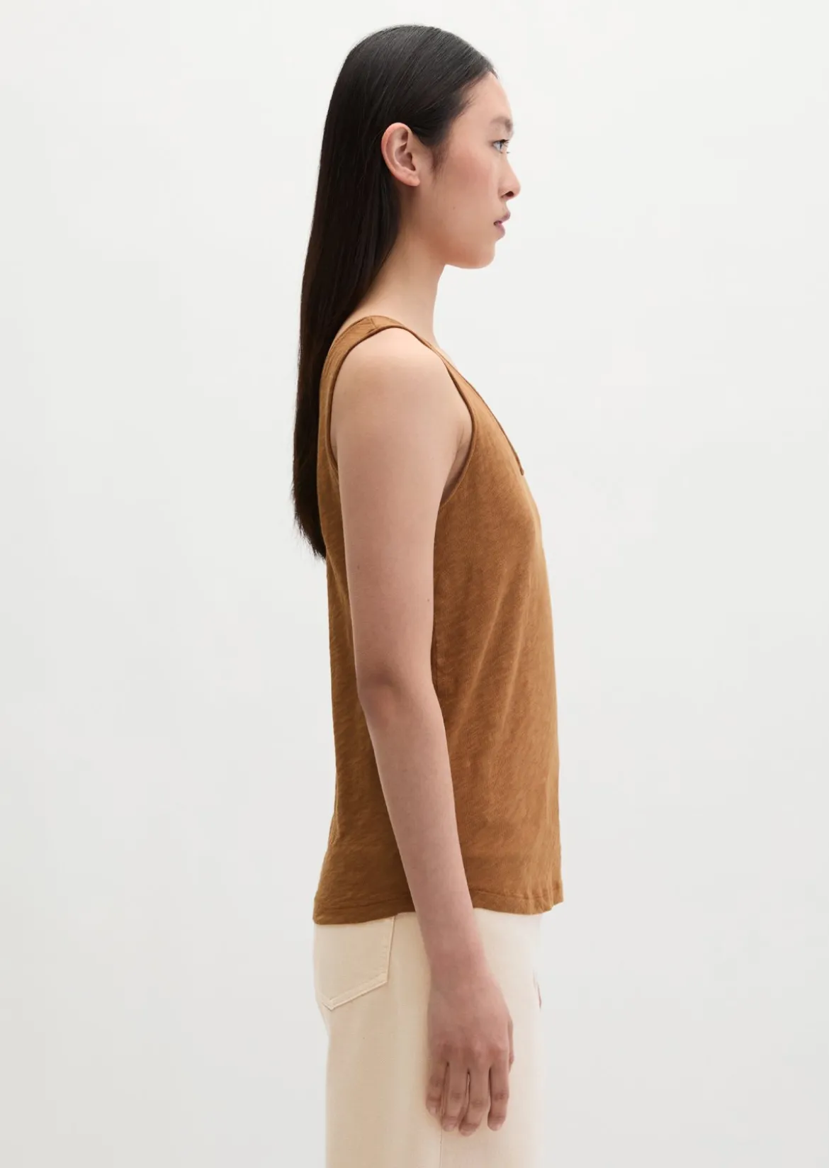 Top regular aus Slub-Jersey