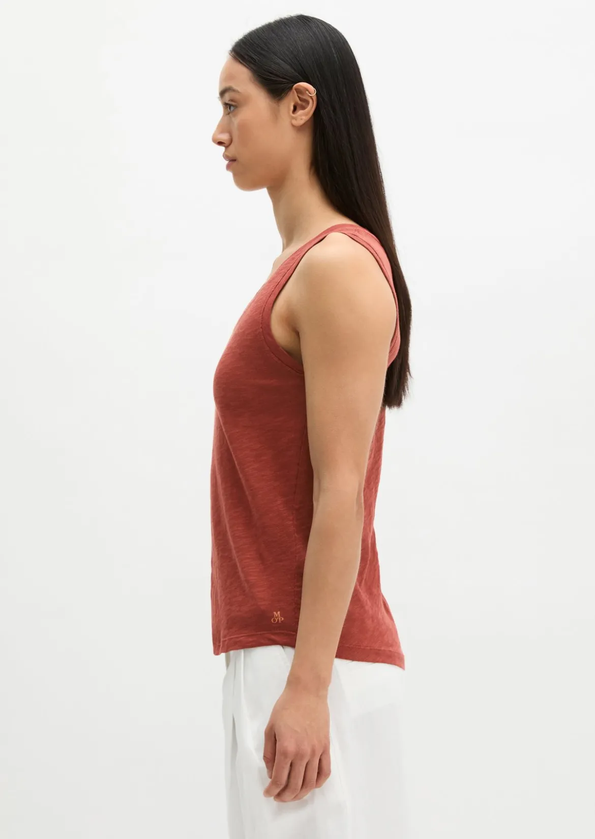 Top regular aus Slub-Jersey